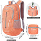 ZOMAKE 25L Ultra Lightweight Packable Backpack, Foldable Hiking Backpacks Water Resistant Small Folding Daypack for Travel(Orange)