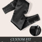 Zenssia Satin Sleep Mask for Women and Men, Lightweight Padded Eye Mask with Adjustable Strap, Comfort Blackout for Travel and Nap - Black