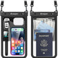 [Up to 10"] Large Waterproof Phone Pouch Bag - 2 Pack Waterproof Phone Case for iPhone 16 15 14 Pro Max Galaxy S25 S24 Ultra, IPX8 Cellphone Water Protector Pouch Beach Essentials Travel Must Haves