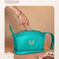 Young Women Gift Ideas, Personalized Makeup Bag with Handle, Initial Double Layer Cosmetic Bag with Makeup Brush Organizer, Cute Cosmetic Pouch for Women, Gifts for Friend Female Mom - Roamly