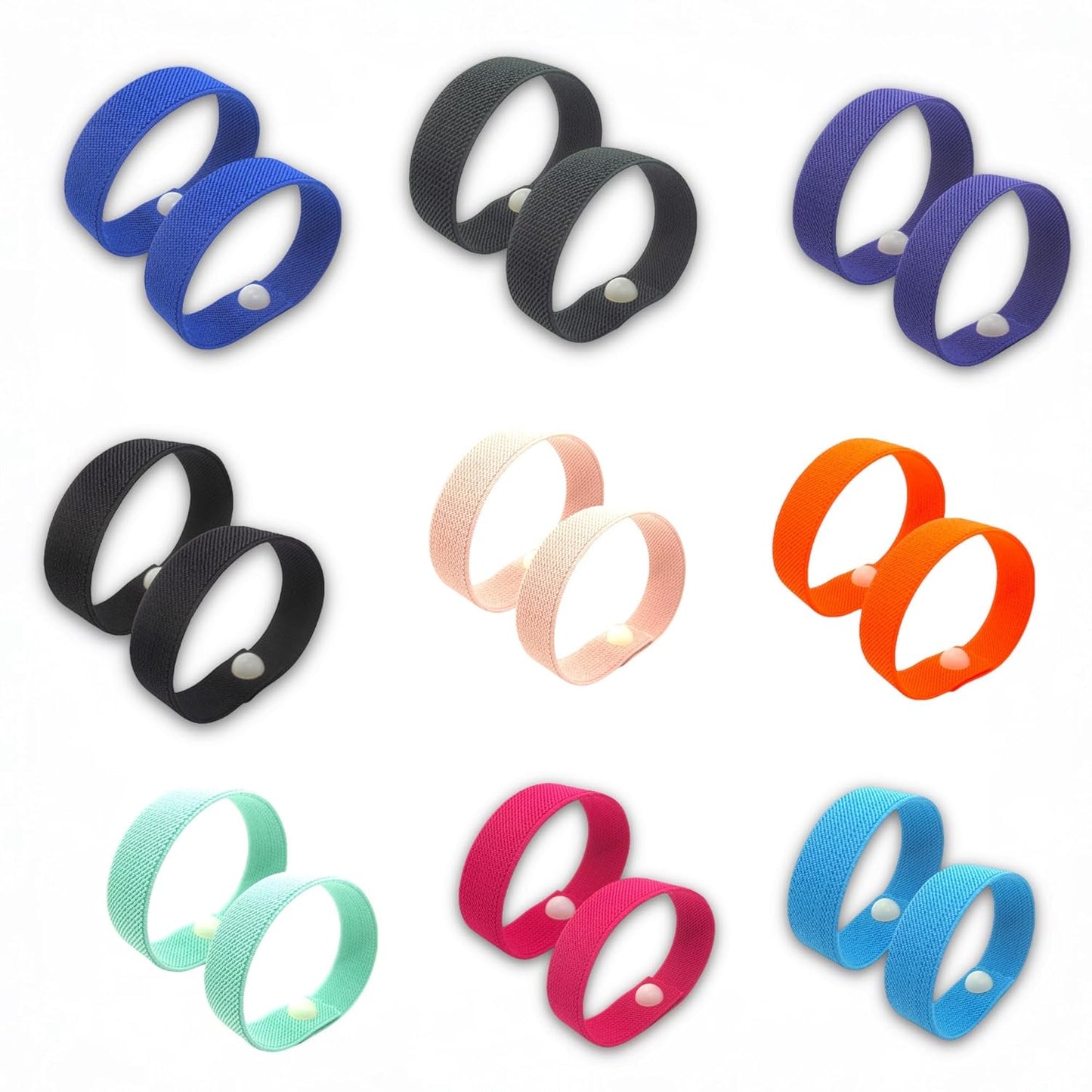Motion Sickness Relief Acupressure Wristbands for Kids and Adults – Waterproof, Slip-On, Nausea Relief, Motion Sickness, Travel (2 Pack) (Orange, Medium 7)