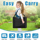 Children Auto Lap Pad - Travel Tray Tablet Holder，Car Seat Lap Tray for Toddlers, Kids，Use on Airplanes, Road Trips, Lap Desk，Tablet Holder and Carry Bag (Black)