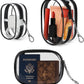 XEWEA Small Clear Toiletry Makeup Bag Portable Waterproof, 3PCS TSA Approved Cosmetic Case with Zipper, Electronics Organizer Cable Charger Pouch, Travel Essentials, Accessories Bag Purse - Roamly