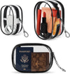 XEWEA Small Clear Toiletry Makeup Bag Portable Waterproof, 3PCS TSA Approved Cosmetic Case with Zipper, Electronics Organizer Cable Charger Pouch, Travel Essentials, Accessories Bag Purse - Roamly
