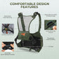 KastKing Bait Boss Water-Resistant Fishing Chest Pack With EVA Zip-Down Workstation, MOLLE Storage, Adjustable Chest Straps