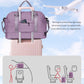 Women Gifts-Duffle Bags with Shoe Compartment, Personalized Weekender Bag, Overnight Bag, Tween Travel Bag with Makeup Bag，Birthday Gift Graduate Gifts for Her (Letter T) - Roamly