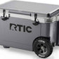 RTIC 52 Quart Ultra-Light Wheeled Hard Cooler Insulated Portable Ice Chest Box for Beach, Drink, Beverage, Camping, Picnic, Fishing, Boat, Barbecue, 30% Lighter Than Rotomolded Coolers