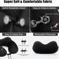 urophylla Inflatable Travel Neck Pillow for Airplanes, Super Soft Velvet Neck Support, Adjustable Firmness, Blow Up Plane Pillow for Long Flights, Road Trips, Travel Essentials with Eye Mask, Earplug