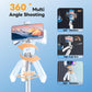 71" Selfie Stick Phone Tripod with Wireless Remote & 2 LED Fill Lights, Extendable Aluminum Phone Stand for iPhone/Android/Camera, Portable Travel Tripod for Vlogging, Live Streaming, Video Recording
