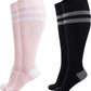 Momcozy Compression Socks for Women Wide Calf, 15-20mmHg Knee High Support Socks for Pregnancy, Nurses, Travel, Flying
