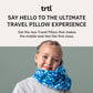 trtl Pillow - Scientifically Proven Super Soft Neck Support Travel Pillow - Machine Washable (Aqua Pop, Junior)