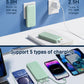 Portable Charger with Built in Cable and AC Wall Plug, USB C Power Bank 12000mAh 22.5W Super Fast Charging, Lightweight Portable Phone Charger Travel Battery Pack for iPhone, ect