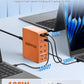 USB Charging Station (600W),12-Port USB C Charger Block with Dual 100W PD USB-C Fast Charging Station Hub for MacBook Pro/Air/All iPad Phone 17/16 15/14/13/Pro Max/Samsung Galaxy Note(Orange) - Roamly