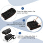 110L Expandable to 140L 32” Foldable Oxford Soft-Sided Rolling Duffle Bag with 2 Heavy-Duty Wheels,3 Large Compartments,Adjustable Shoulder Strap and Attached Organizer Pouch,Black Orange - Roamly