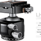 Leofoto Professional Camera Tripod, 50" Compact Carbon Fiber Tripod for DSLR Video Camcorder, 4 Leg Sections, 360° Ball Head, Max Load 8KG/18Lb (LS-254CX+LH-36LR)