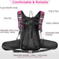 Insulated Hydration Backpack Pack with 3L BPA Free Leak Proof Water Bladder, Large Storage Lightweight Hiking Daypack with Waist Pouches & Cooler Layer, for Running, Biking, Camping, Festival - Roamly