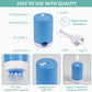 Travel Vacuum Bags with Electric Pump, 8 Pack Vacuum Travel Bags for Luggage and Suitcase, Vacuum Seal Space Saver Compression for Clothes Clothing