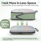 Veken 11 Set Compression Packing Cubes for Travel Essentials,Compressible Expandable Large Luggage Suitcase Organizer Bags for Clothing,Durable Space Saver Storage Bags(Matcha Green)