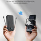 Portable Charger with Wall Plug, 20000mAh USB C Power Bank Fast Charging, External Battery Pack with Built in Cables, Digital Display, 5 Output 2 Input for iPhone Android Cell Phone Tablet