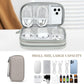 FYY Electronic Organizer, Travel Cable Organizer Bag Pouch Electronic Accessories Carry Case Portable Waterproof Double Layers All-in-One Storage Bag for Cable, Cord, Charger, Phone, Earphone Khaki