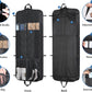 Zilink 60” Travel Garment Bags for Hanging Clothes Waterproof Long Garment Bags for Dresses with Accessory Pouch Suit Travel Bags with Adjustable Handles and Buckles for Suit Tuxedos Dresses Gowns
