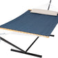 SUNCREAT Hammocks for Outside with Stand, Quick Dry Two Person Hammock with Head Pillow, 450 lbs Capacity, Navy