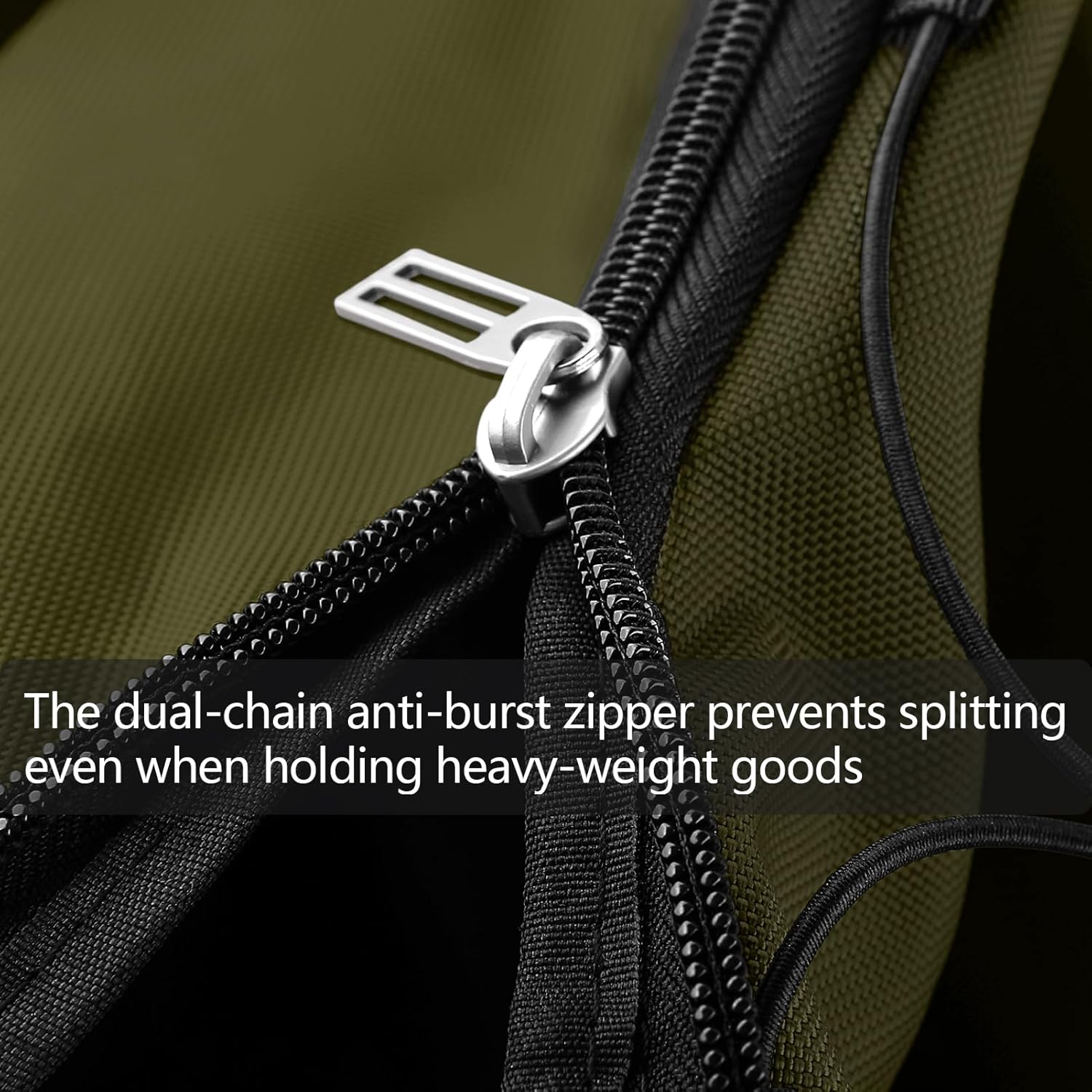 110L/140L Expandable Soft-Sided Foldable Duffle Bag with 2 Rubber Wheels,Packable 32” Rolling Carry-On with Multi-Pockets & Compartments,Army Green - Roamly