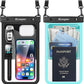 2 Pack Waterproof Phone Pouch - 10in Waterproof Phone Case with Lanyard, IPX8 Cellphone Dry Bag Beach Essentials for iPhone 16 15 14 Pro Max, Galaxy S25 S24 S23 Ultra, Cruise Ship Essentials