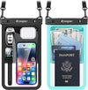 2 Pack Waterproof Phone Pouch - 10in Waterproof Phone Case with Lanyard, IPX8 Cellphone Dry Bag Beach Essentials for iPhone 16 15 14 Pro Max, Galaxy S25 S24 S23 Ultra, Cruise Ship Essentials