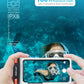 wellhouse Waterproof Phone Pouch, Waterproof Phone Case for iPhone 16 15 14 13 12 Pro Max XS Samsung, IPX8 3D Cellphone Dry Bag Beach Essentials (1 Pack - Black/Red Clasp7.0, 7 inch)