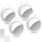 Air Tracker Tags-4 Pack, 5.3 Bluetooth Tracker Work with Apple Find My (iOS Only), 100dB Sound Finder, Smart Tags with Keychain/Lanyard, Item Finder for Luggage/Key/Suitcase, Replaceable Battery.