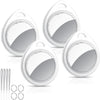 Air Tracker Tags-4 Pack, 5.3 Bluetooth Tracker Work with Apple Find My (iOS Only), 100dB Sound Finder, Smart Tags with Keychain/Lanyard, Item Finder for Luggage/Key/Suitcase, Replaceable Battery.