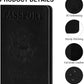 BIAOTIE Premium Leather Passport Holder Covers, Rfid Travel Wallet Passport Document Holder, Travel Essentials Wallet Cover Case for Men and Women (Black)