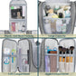 PAVILIA Extra Large Toiletry Bag Travel Bag for Women Men, Hanging Cosmetic Organizer, Water Resistant Makeup Bag for Accessories Toiletries, Travel Essentials Kit (Grey)