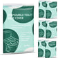 60 Pcs Disposable Flushable Paper Toilet Seat Covers Travel Supplies Essentials for Airplane, Public Restrooms, Bathroom, Hotels, Camping, Kids or Adults
