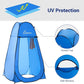 Wolfwise Pop Up Shower Tent for Camping, Portable Instant Changing Tent with Ventilation Window & Carry Bag, Privacy Bathroom Toilet for Beach & Outdoor, Width 47 ", Height 83 ", Blue
