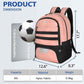 LARIPOP Soccer Backpack Soccer Bag with Ball Holder & Shoe Compartment Youth Sports Equipment Training Bag