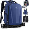 SDYSM Camera Backpack, Large Camera Bag for Photographers Professional DSLR/SLR Mirrorless Camera Case Compatible for Sony Canon Nikon, Blue