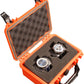 MEIJIA Portable All Weather IP67 Waterproof Protective Case, Hard Case,Camera Case With Customizable Foam,Fit Use of Drones, Cameras,Equipments, 8.12”x6.56”x 3.56” (Orange)