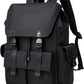 Black backpack for men, 16 inch laptop backpack with computer compartment, Drawstring slim waterproof tech backpack for travel, work, college or daily use, Large 30 L