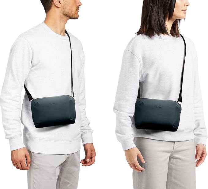 Bellroy Venture Travel Crossbody (black crossbody bag/travel bag with RFID protection and optimized for travel) - DeepOcean