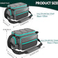 THKFISH Waterproof Fishing Tackle Bags, Saltwater Resistant Large Fishing Tackle Bag, 1000D PVC Waterproof Fishing Gear Storage Store 3600 3700 Trays