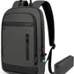 Business Backpack for Men Lightweight Commute Laptop Backpack Anti-Theft Water Resistant Backpack for 15.6 Inch Computer for Daily Office Work with Small Bag (Grey)
