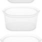 Zip Top Reusable Food Storage Bags | 3 Dish Set [Frost] | Silicone Meal Prep Container | Microwave, Dishwasher and Freezer Safe | Made in the USA