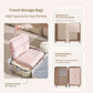 7-in-1 Travel Storage Bag, Foldable Hanging Packing Cube with Compartments for Clothes, Gray