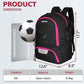 LARIPOP Soccer Backpack Soccer Bag with Ball Holder & Shoe Compartment Youth Sports Equipment Training Bag