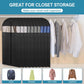 50" Black Garment Bag, Mens Suit Bags for Closet Storage and Travel, Garment Bags for Hanging Clothes, Suit Cover Bags with Zipper for Coats, Dresses, Shirts, 10 Packs
