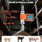 VEVOR Digital Crane Scale, 1100 lbs/500 kg Max Capacity, Heavy Duty Industrial Hanging Scale with Cast Aluminum Case & LCD Display, 0.2 lbs Division & 3 Unit Switch, Auto-Off Setting for Garage