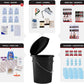 4 Person Necessity Survival Kit, Bucket and Lid, Closeable Toilet Seat Lid, Classroom Lockdown Kit, Office Emergency Kit, Food and Water Plus Survival Tools and Supplies