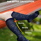 Bamboo Viscose Compression Socks for Women Men 2 Pairs 15-20mmHg Knee High Compression Socks Travel Nurse